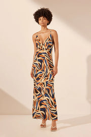 Palma Silk Plunged Slip Maxi Dress - Lulu & Daw - Shona Joy - new arrivals, new arrvials, Silk - Lulu & Daw - Australian Fashion Boutique