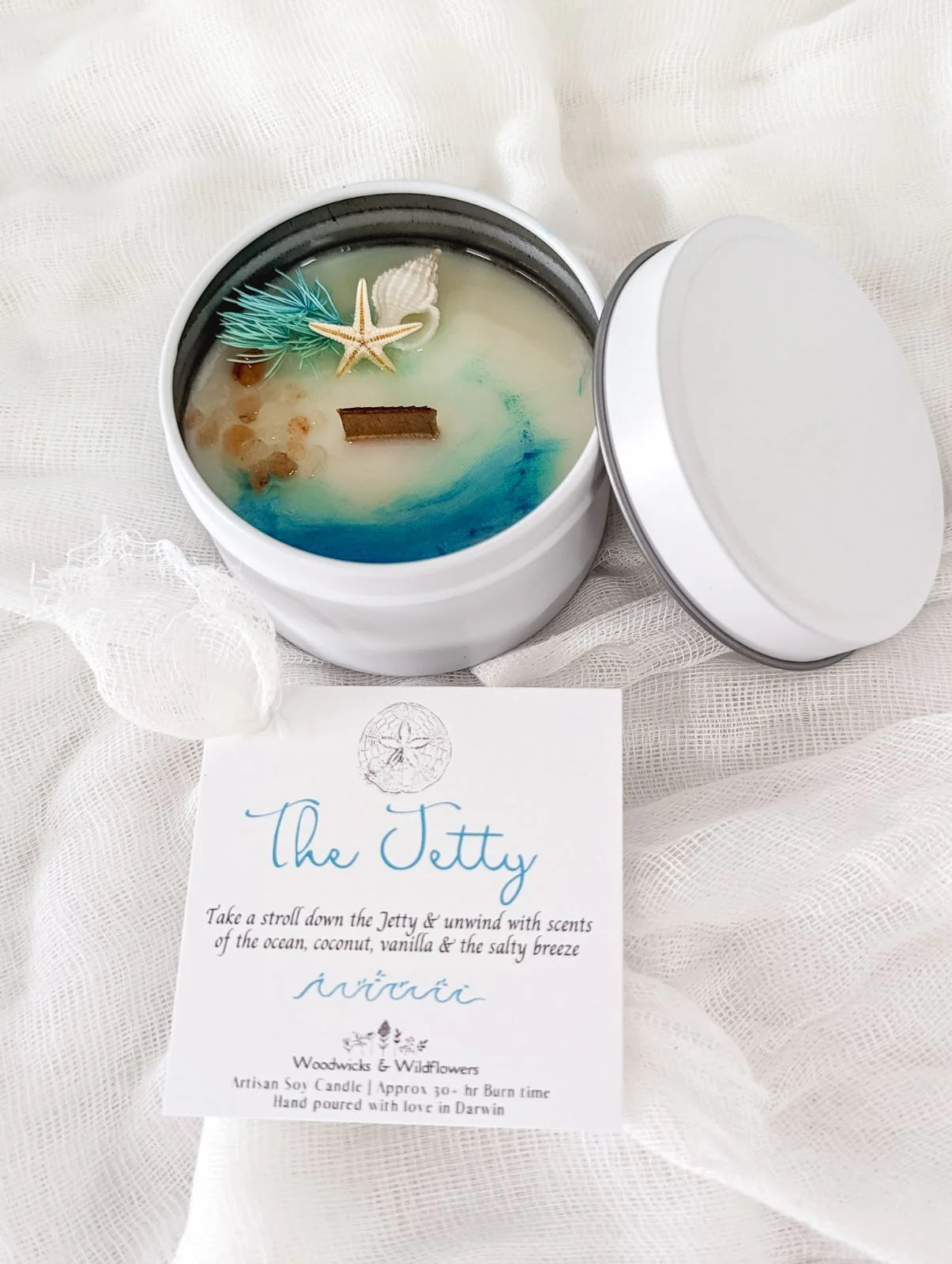 The Jetty Candle - Lulu & Daw - Woodwicks & Wildflowers - candles, new arrvials, Woodwicks & Wildflowers - Lulu & Daw - Australian Fashion Boutique