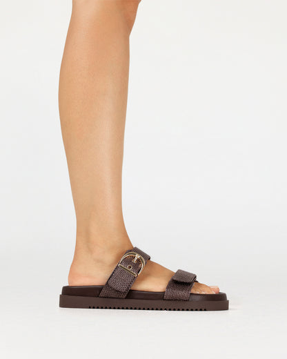 Billini Aggie - Chocolate Raffia