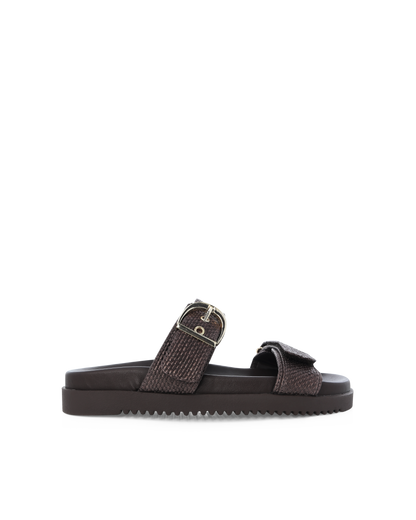 Billini Aggie - Chocolate Raffia