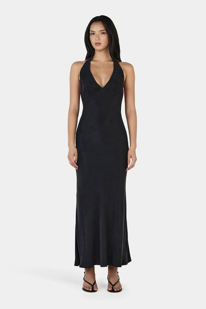 Ariana Halter Black Dress