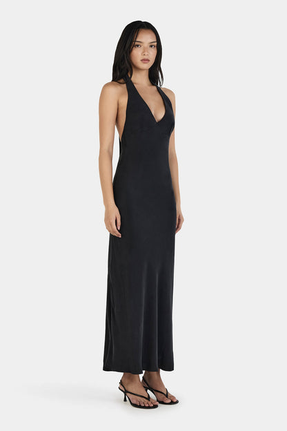 Ariana Halter Black Dress