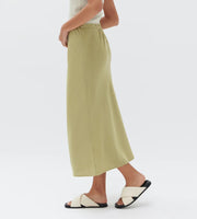 Stella Linen Bias Skirt Agave - Lulu & Daw - Assembly Label - assembly label, skirt, skirts - Lulu & Daw - Australian Fashion Boutique