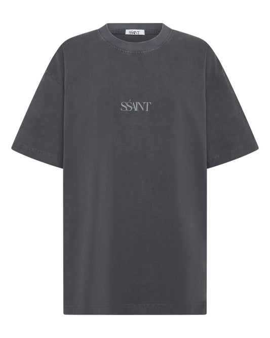 Ssaint No Vacancy Tee - Charcoal Acid Wash