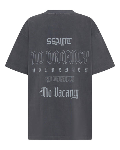Ssaint No Vacancy Tee - Charcoal Acid Wash