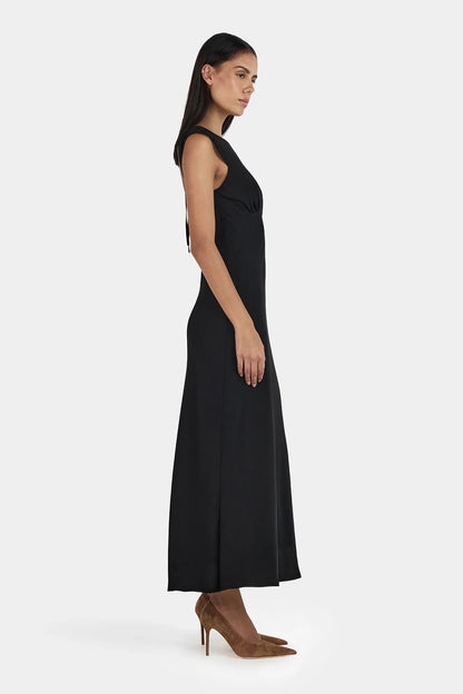 Cabello Midi Dress Black