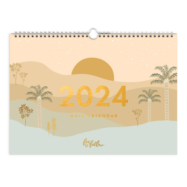 2024 Desert Palms Wall Calendar - Lulu & Daw - Fox & Fallow -  - Lulu & Daw - Australian Fashion Boutique