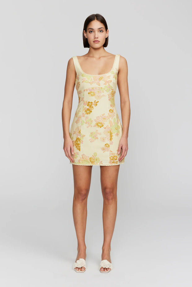 Carlotta Mini Dress Citrus Floral