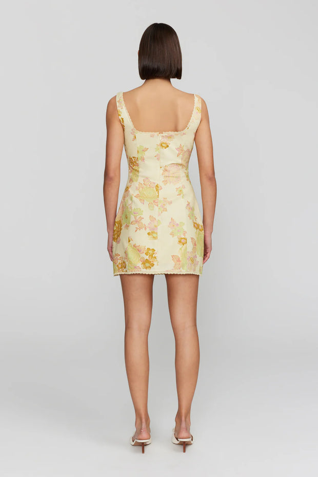 Carlotta Mini Dress Citrus Floral