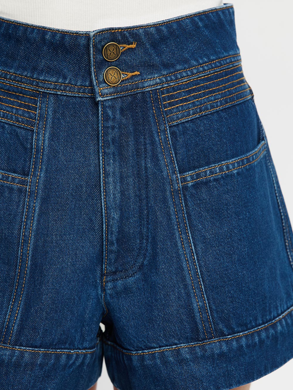 Cameron Denim Short - Indigo Blue