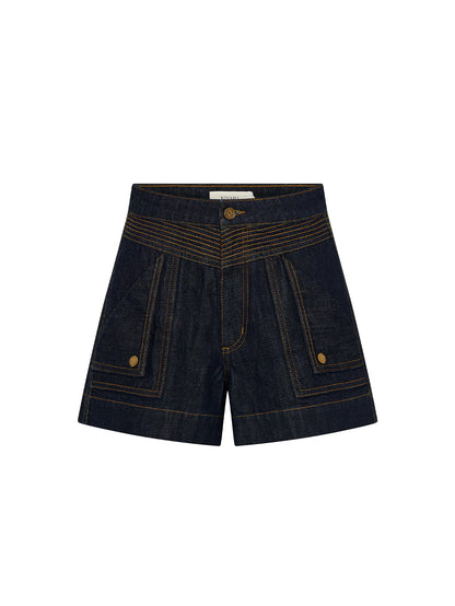 Celene Denim Short - Raw Indigo