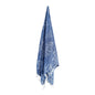 Coral Turkish Towel - Dusty Blue & White
