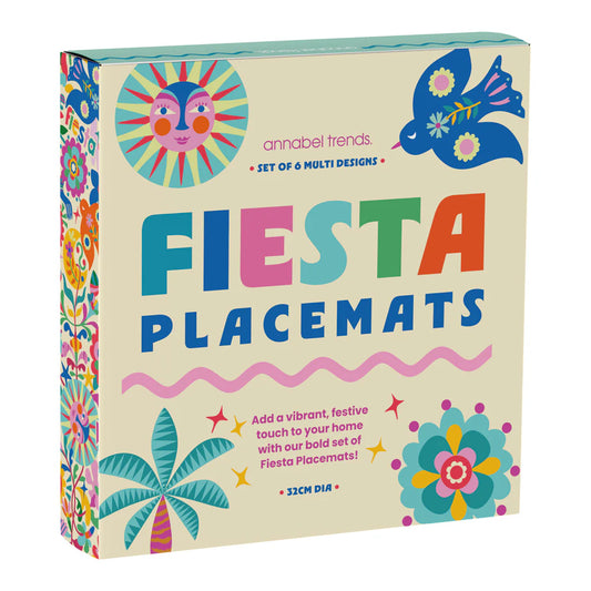 Cork Backed Placemat - Fiesta 6pc