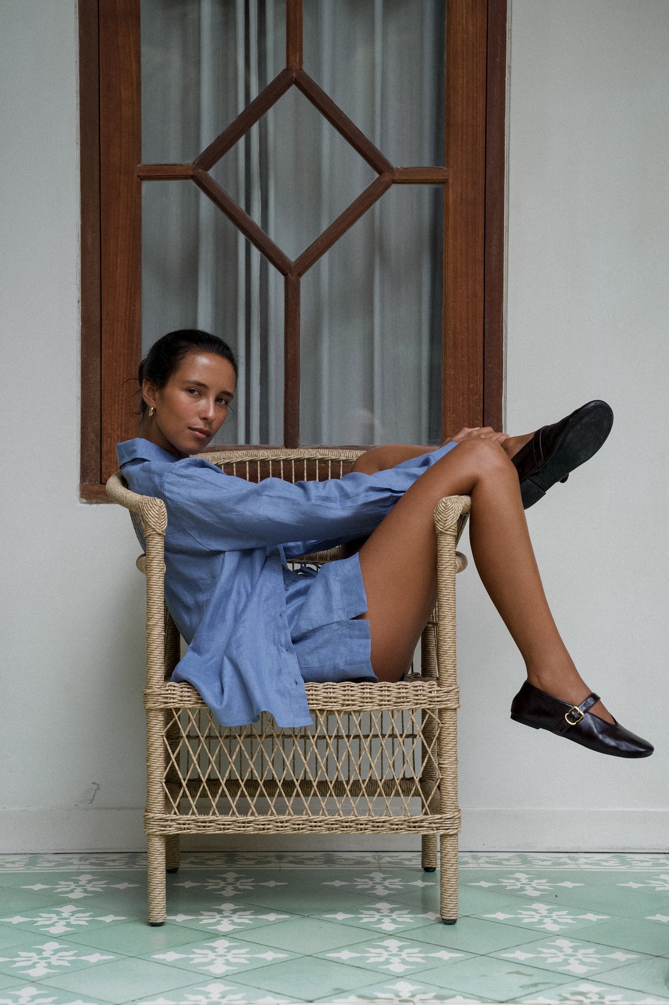 Luna Short - Denim Blue