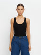 Tallulah Scoop Tank - Black
