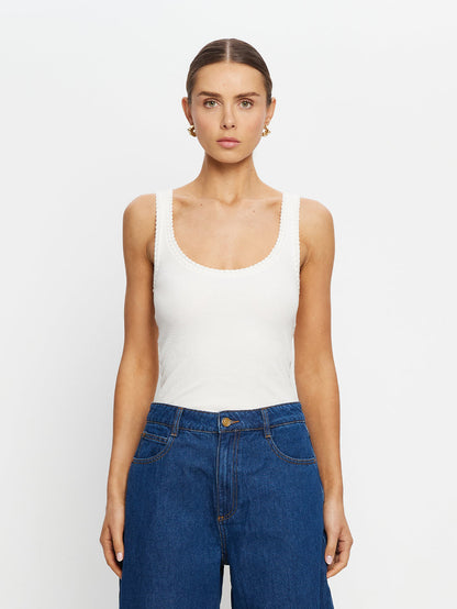 Tallulah Scoop Top - Ivory