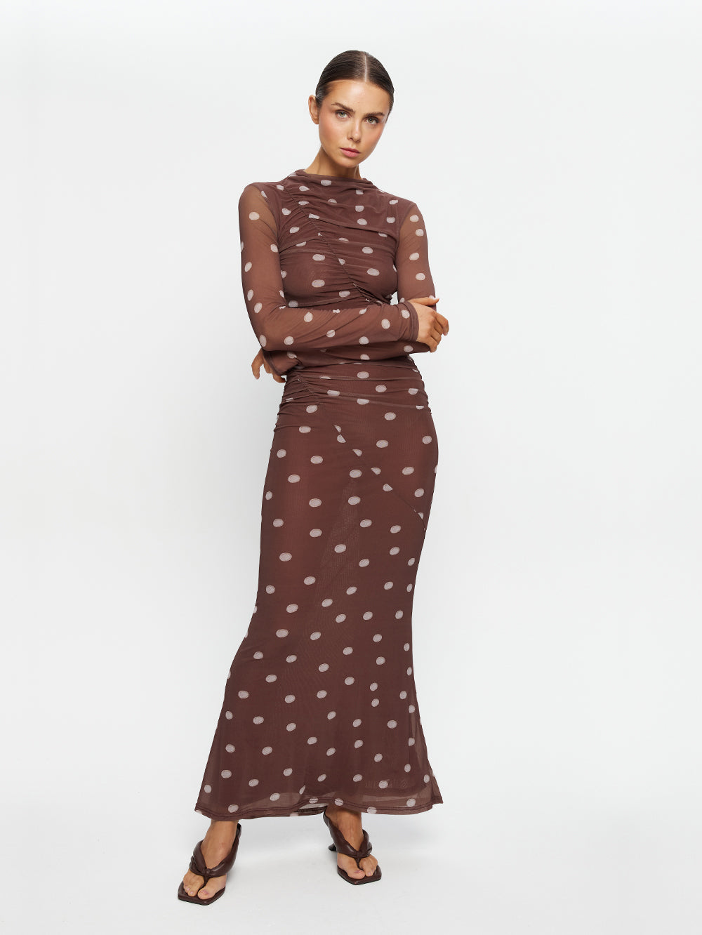 Edie Mesh Maxi Dress