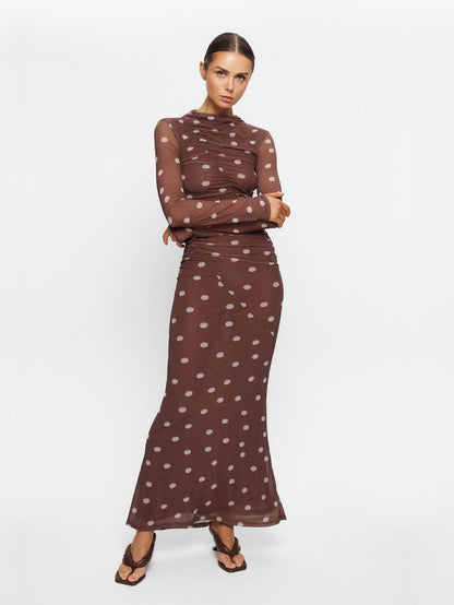 Edie Mesh Maxi Dress