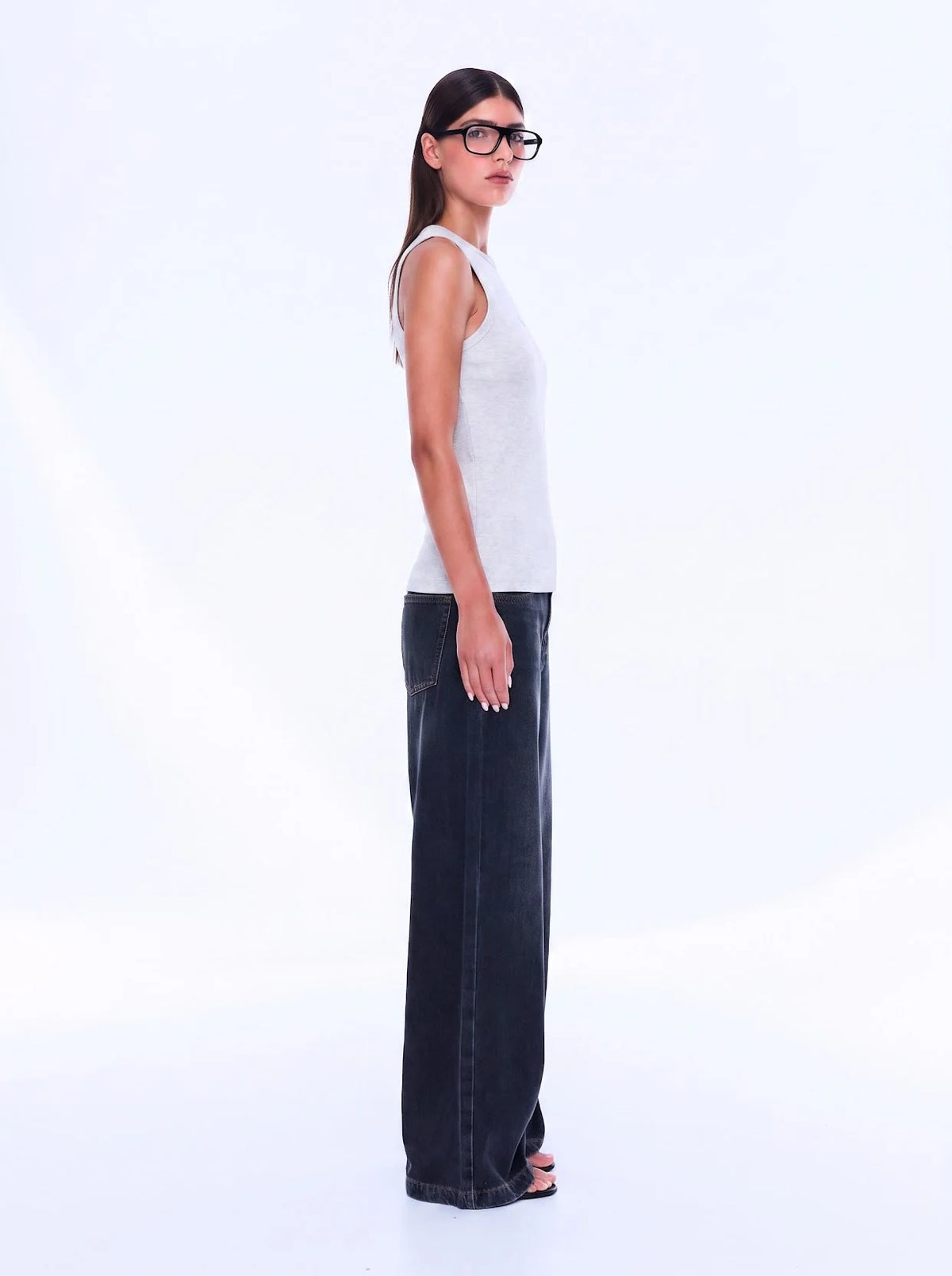 Ena Pelly Celine Tank - Oat Marle