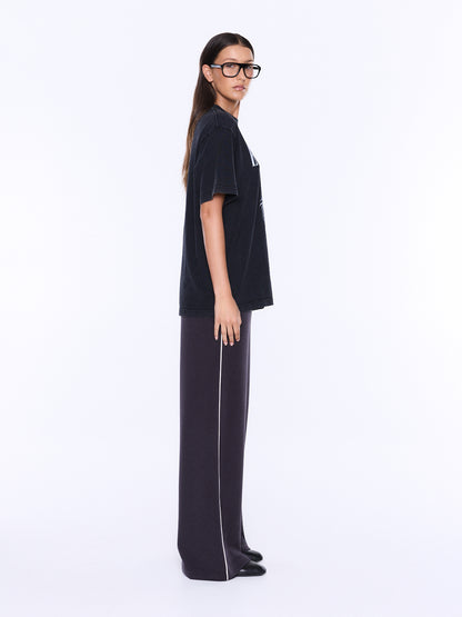 Ena Pelly Ivy Relaxed Tee- Cheetah Black