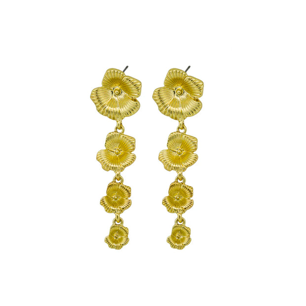 FLOWER DROP EARRINGS - Lulu & Daw - Jolie & Deen - earrings, jewellery, jolie & deen, new arrvials - Lulu & Daw - Australian Fashion Boutique