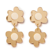 Jolene double flowers Earrings - Lulu & Daw - Emeldo - jewellery, new arrivals, new arrvials - Lulu & Daw - Australian Fashion Boutique