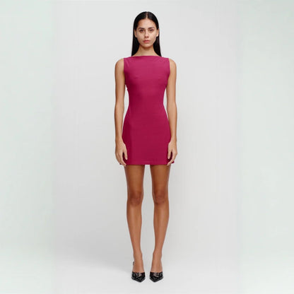 Teisha Mini Dress - Berry