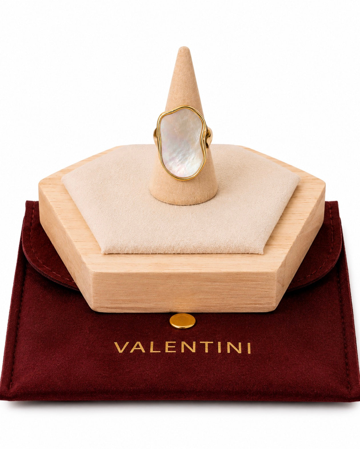 Valentini Mother of Pear Ring