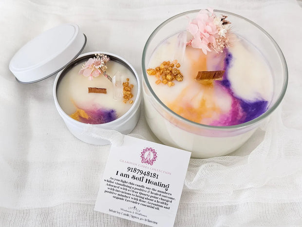 I am Self Healing Candle - Lulu & Daw - Woodwicks & Wildflowers - locally made, new arrivals, new arrvials, Woodwicks & Wildflowers - Lulu & Daw - Australian Fashion Boutique