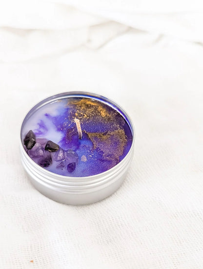 Amethyst Moon Candle - Lulu & Daw - Woodwicks & Wildflowers - locally made, new arrvials - Lulu & Daw - Australian Fashion Boutique