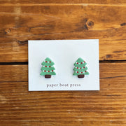 Christmas Stud earrings - Lulu & Daw - Paper Boat Press - christmas, jewellery - Lulu & Daw - Australian Fashion Boutique
