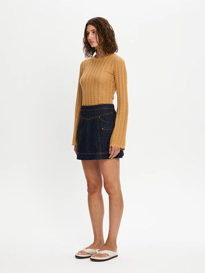 Immy Denim Mini Skirt - Raw