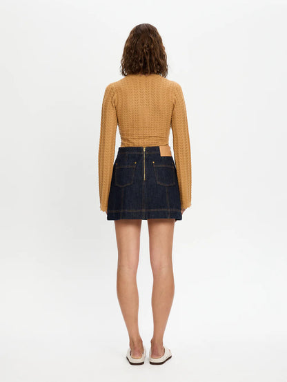 Immy Denim Mini Skirt - Raw