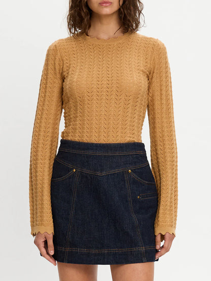 Immy Denim Mini Skirt - Raw