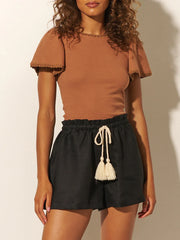 Jacana Short - Black - Lulu & Daw - Kivari - kivari, new arrvials, shorts - Lulu & Daw - Australian Fashion Boutique