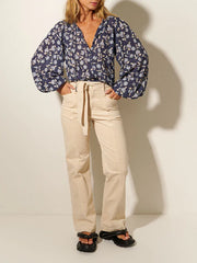 Jeanne Blouse - Navy - Lulu & Daw - Kivari -  - Lulu & Daw - Australian Fashion Boutique