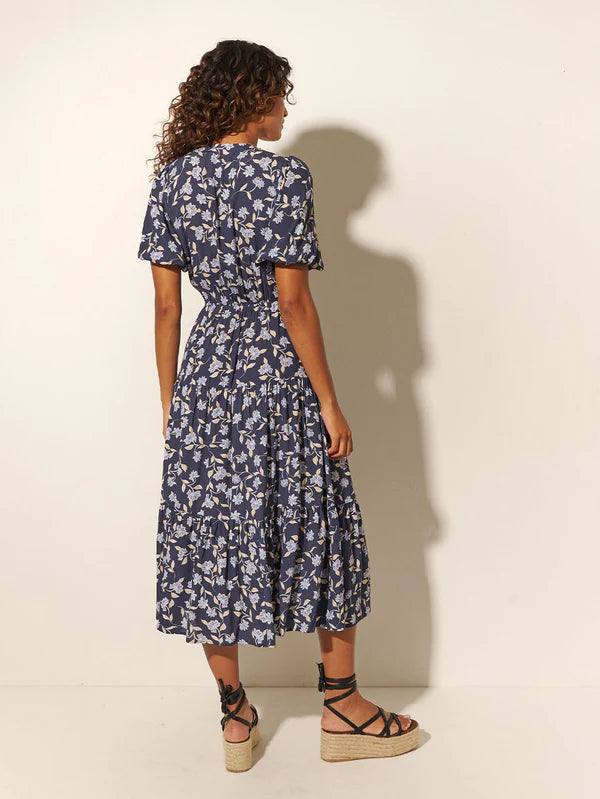 Jeanne Tie Front Midi Dress - Lulu & Daw - Kivari - dress, kivari - Lulu & Daw - Australian Fashion Boutique