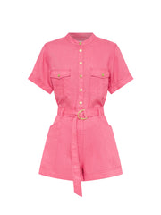 Jenna Playsuit - Lulu & Daw - Kivari - 100% Linen, kivari, new arrivals, new arrvials, playsuit - Lulu & Daw - Australian Fashion Boutique