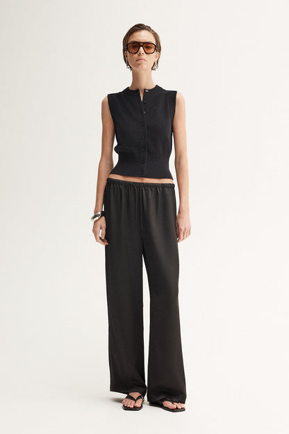 Clyde Knit Top -Black