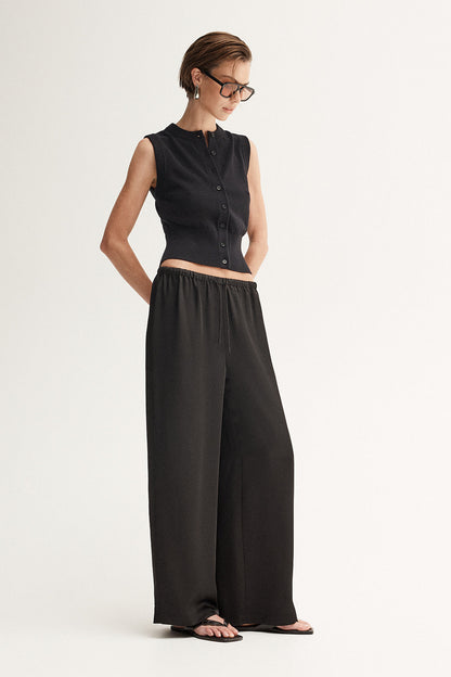 Clyde Knit Top -Black