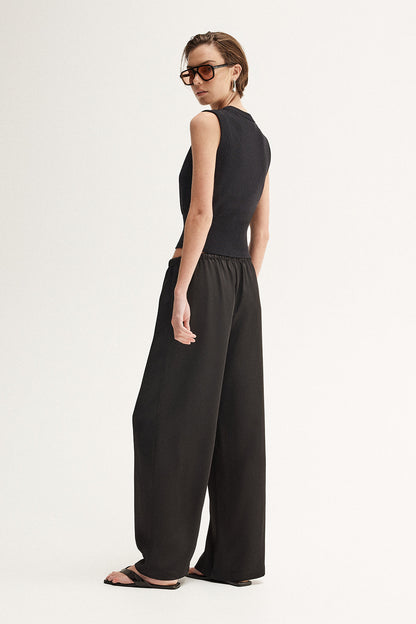 Clyde Knit Top -Black