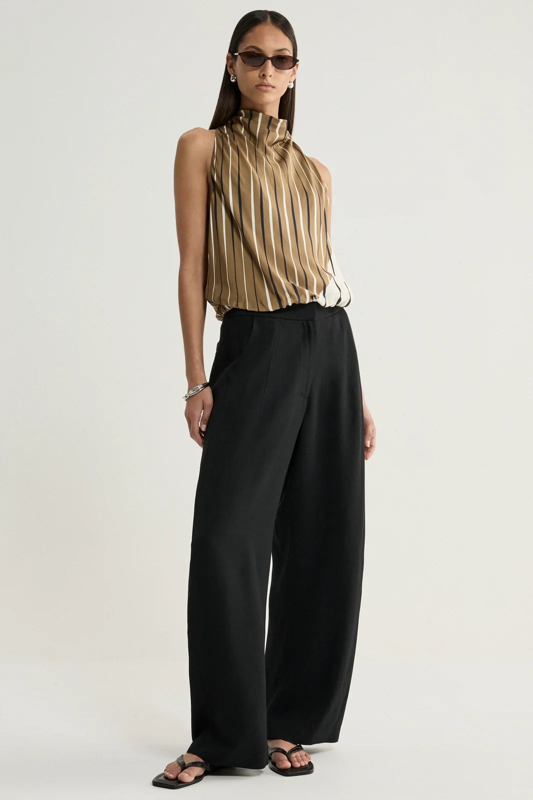 Elka Collective Sloane Top - Moss Stripe