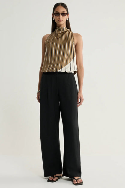 Elka Collective Sloane Top - Moss Stripe