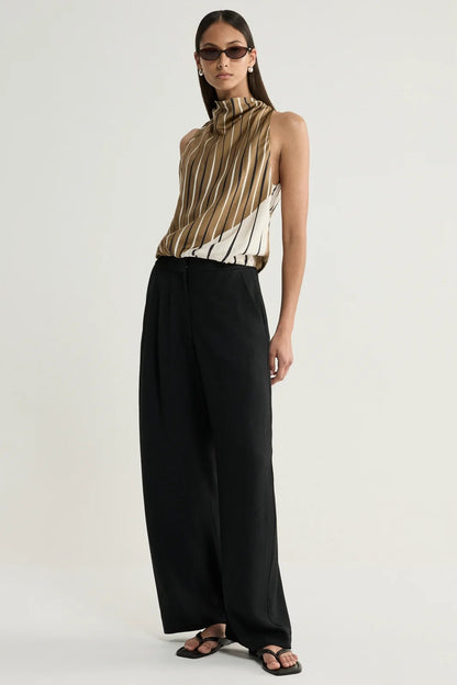Elka Collective Sloane Top - Moss Stripe