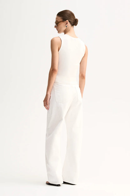 Elka Collective Lindsay Knit Top - White