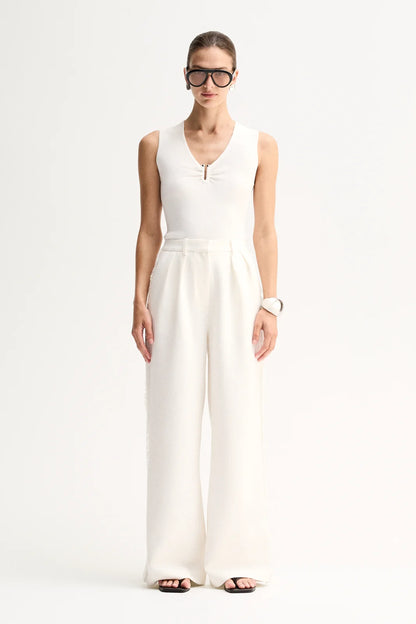 Elka Collective Lindsay Knit Top - White