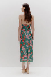 Kara Midi Dress Pineapple Print - Lulu & Daw - Ownley - new arrivals, new arrvials - Lulu & Daw - Australian Fashion Boutique