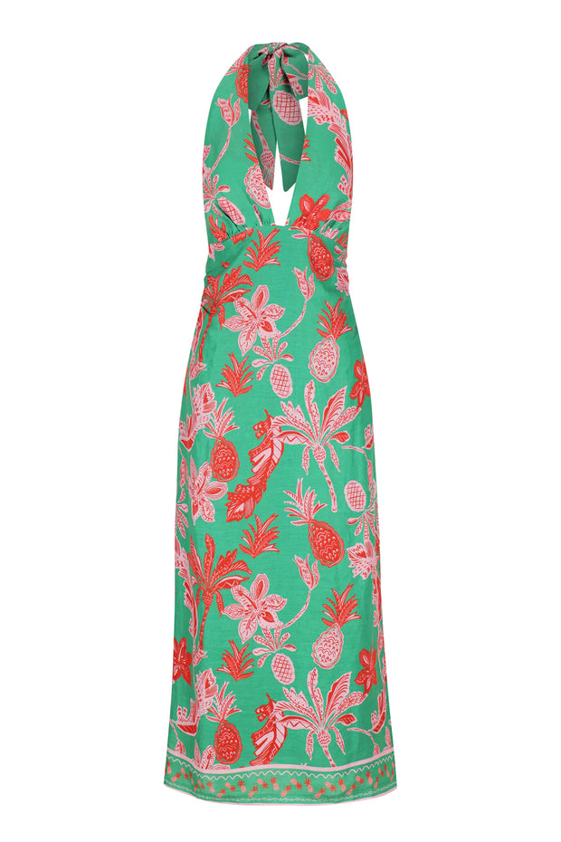 Kara Midi Dress Pineapple Print - Lulu & Daw - Ownley - new arrivals, new arrvials - Lulu & Daw - Australian Fashion Boutique