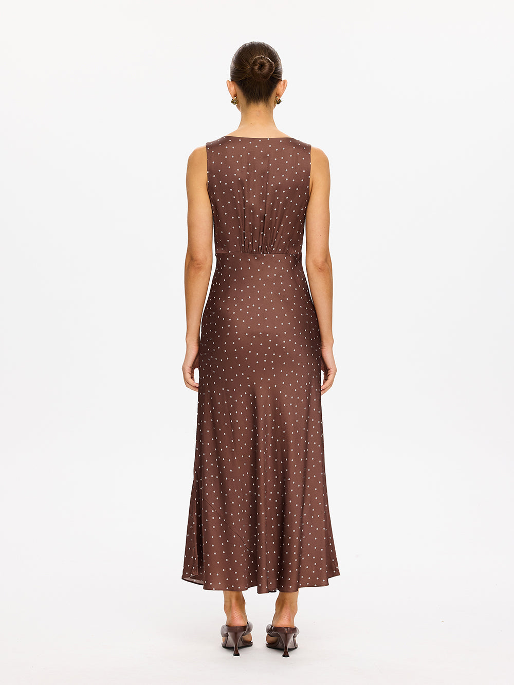 Edie Midi Dress - Brown