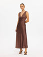 Kivari Edie Midi Dress - Brown